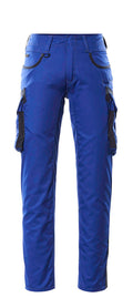 MASCOT® Ingolstadt – Pantalones con bolsillos de muslo - azul real/azul marino oscuro