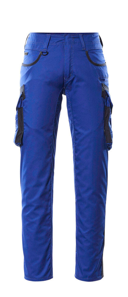 MASCOT® Ingolstadt – Pantalones con bolsillos de muslo - azul real/azul marino oscuro