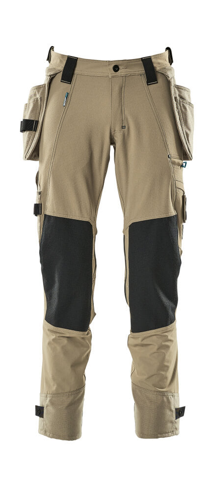 MASCOT® ADVANCED 17031-311 – Pantalones con bolsillos colgantes - caqui claro