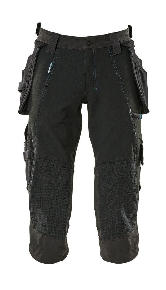MASCOT® ADVANCED 17049-311 – Pantalones ¾ con bolsillos colgantes - negro