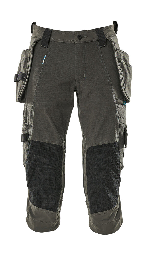 MASCOT® ADVANCED 17049-311 – Pantalones ¾ con bolsillos colgantes - antracita oscuro