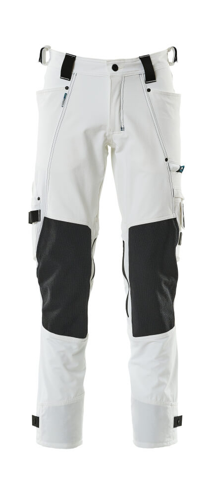 MASCOT® ADVANCED 17079-311 – Pantalones con bolsillos para rodilleras - blanco