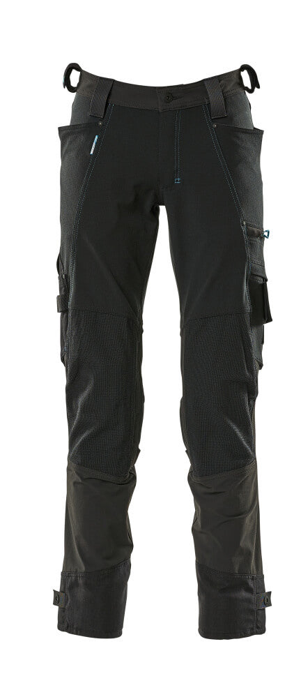 MASCOT® ADVANCED 17079-311 – Pantalones con bolsillos para rodilleras - negro