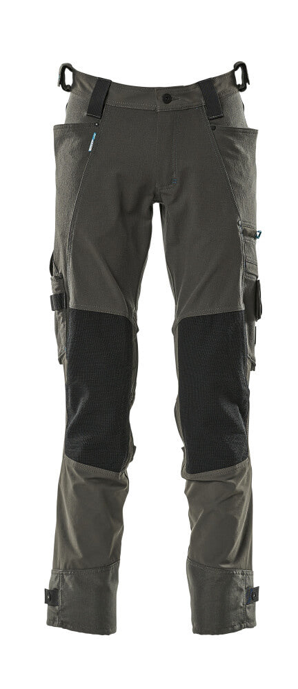 MASCOT® ADVANCED 17079-311 – Pantalones con bolsillos para rodilleras - antracita oscuro