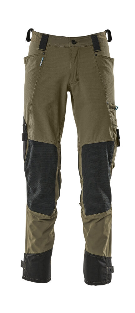 MASCOT® ADVANCED 17079-311 – Pantalones con bolsillos para rodilleras - verde musgo