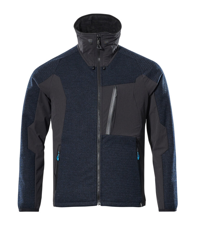 MASCOT® ADVANCED 17105-309 – Chaqueta de punto con cremallera - azul marino oscuro/negro