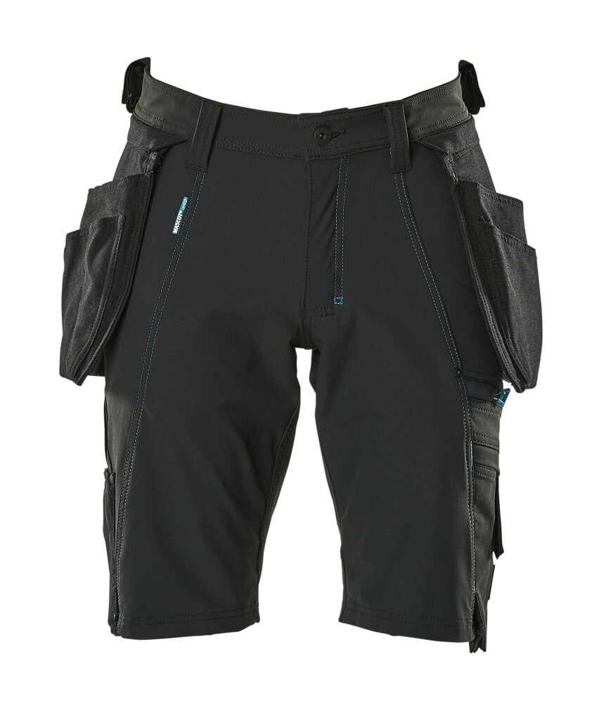 MASCOT® ADVANCED 17149-311 – Pantalones cortos con bolsillos colgantes - negro