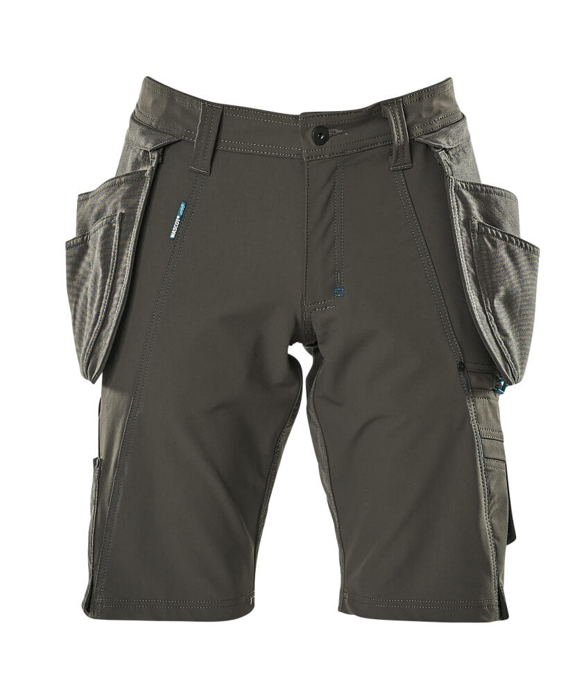 MASCOT® ADVANCED 17149-311 – Pantalones cortos con bolsillos colgantes - antracita oscuro