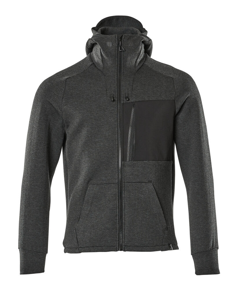 MASCOT® ADVANCED 17384-319 – Sudadera con capucha con cremallera - negro