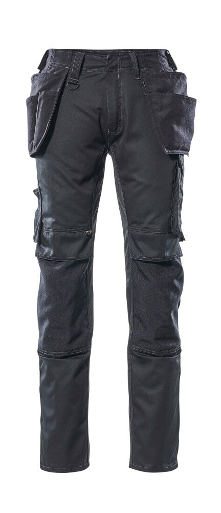 MASCOT® Kassel – Pantalones con bolsillos colgantes - negro