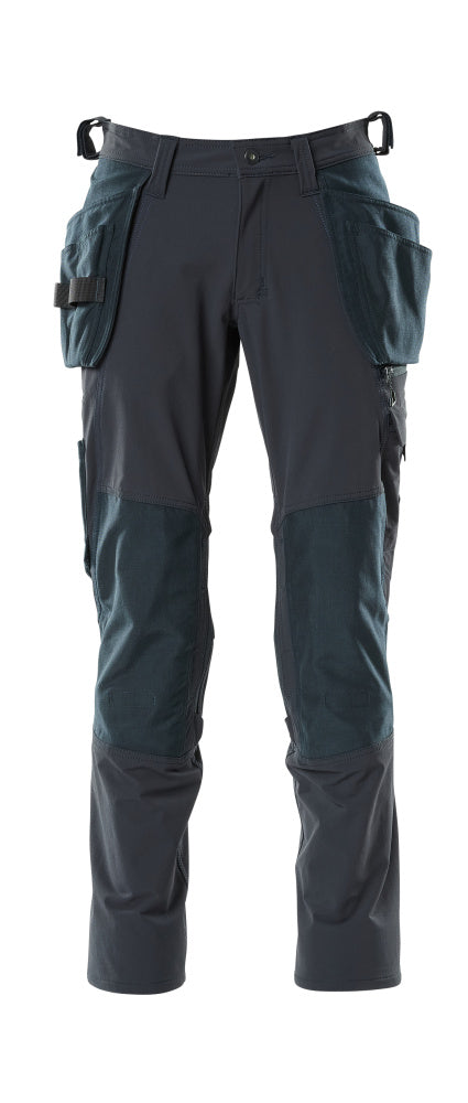 MASCOT® ACCELERATE 18031-311 – Pantalones con bolsillos colgantes - azul marino oscuro