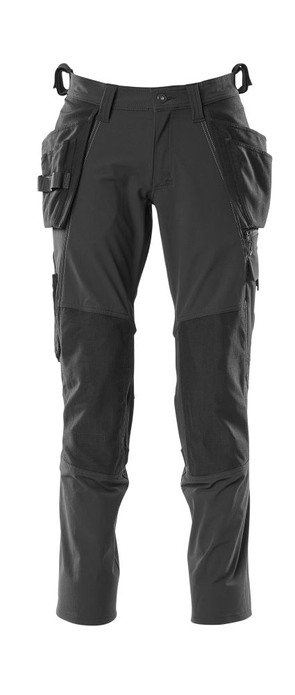 MASCOT® ACCELERATE 18031-311 – Pantalones con bolsillos colgantes - negro