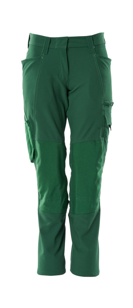 MASCOT® ACCELERATE 18078-511 – Pantalones con bolsillos para rodilleras - verde