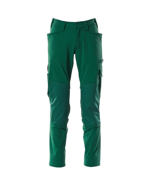 MASCOT® ACCELERATE 18079-511 – Pantalones con bolsillos para rodilleras - verde