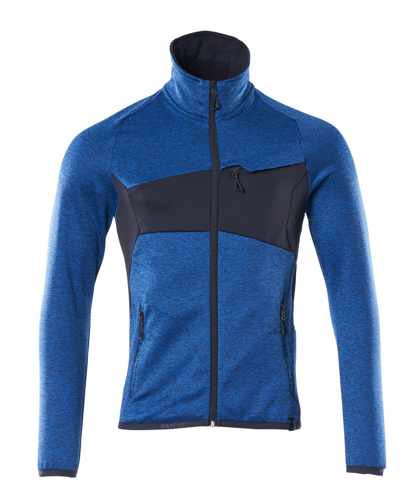 MASCOT® ACCELERATE 18103-316 – Jersey polar con cremallera - azul celeste/azul marino oscuro