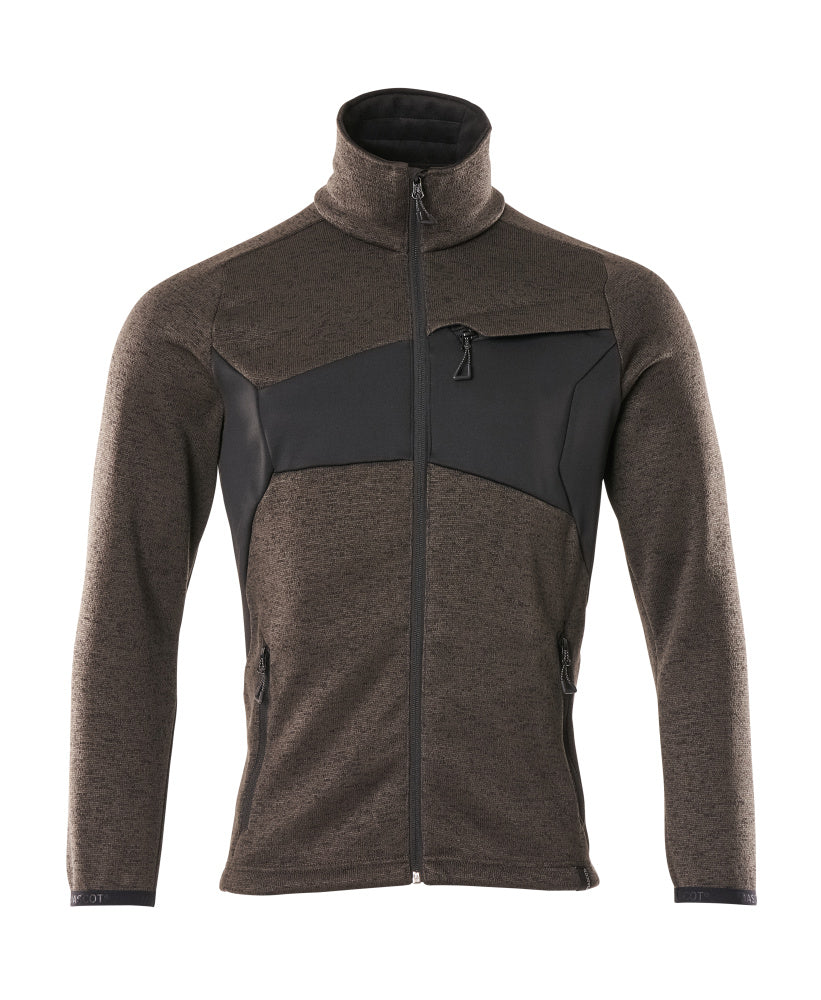 MASCOT® ACCELERATE 18105-951 – Jersey de punto con cremallera - antracita oscuro/negro
