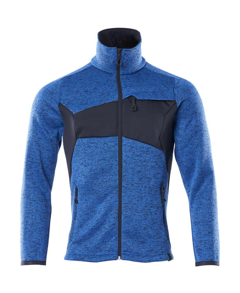 MASCOT® ACCELERATE 18105-951 – Jersey de punto con cremallera - azul celeste/azul marino oscuro