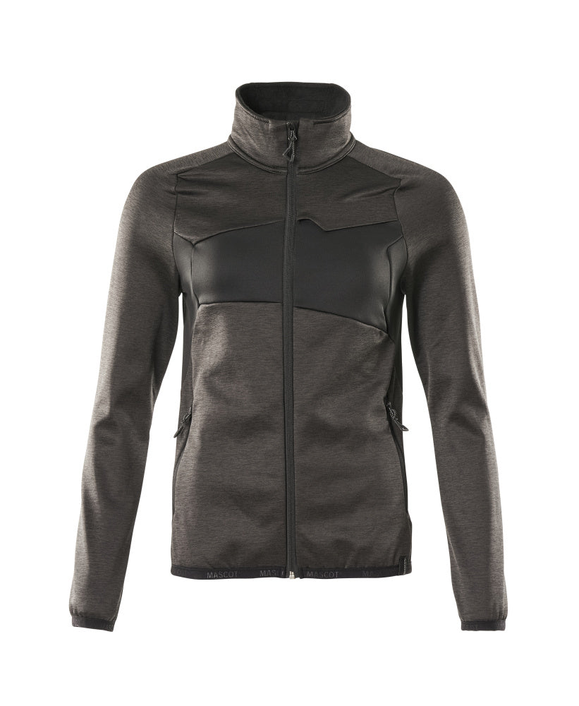 MASCOT® ACCELERATE 18153-316 – Jersey polar con cremallera - antracita oscuro/negro