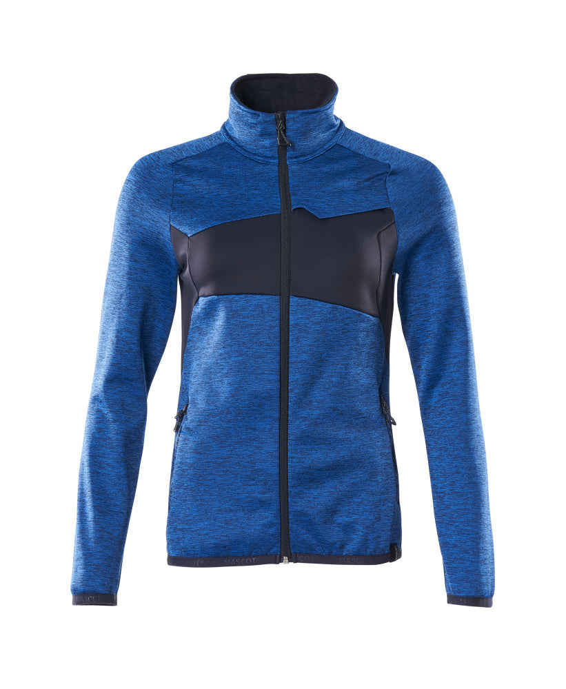 MASCOT® ACCELERATE 18153-316 – Jersey polar con cremallera - azul celeste/azul marino oscuro
