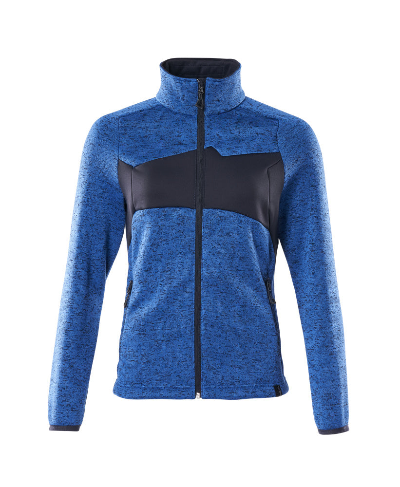 MASCOT® ACCELERATE 18155-951 – Jersey de punto con cremallera - azul celeste/azul marino oscuro