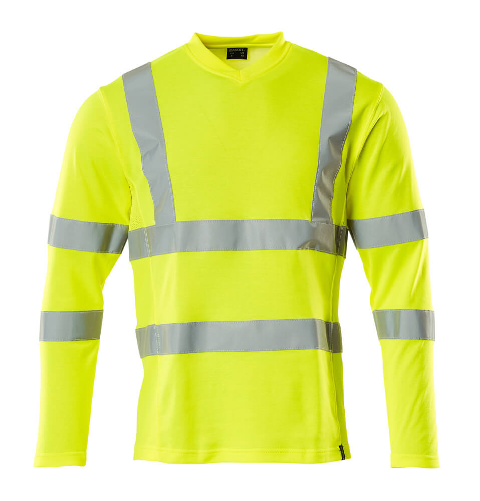 MASCOT® SAFE CLASSIC 18281-995 – Camiseta, manga larga - amarillo de alta vis.