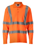 MASCOT® SAFE CLASSIC 18283-995 – Polo, manga larga - naranja de alta vis.