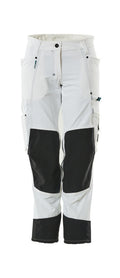 MASCOT® ADVANCED 18378-311 – Pantalones con bolsillos para rodilleras - blanco