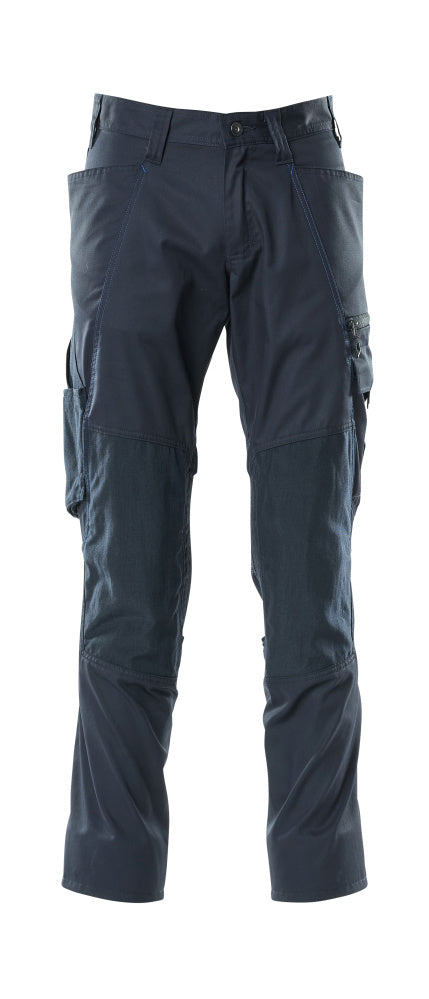 MASCOT® ACCELERATE 18379-230 – Pantalones con bolsillos para rodilleras - azul marino oscuro