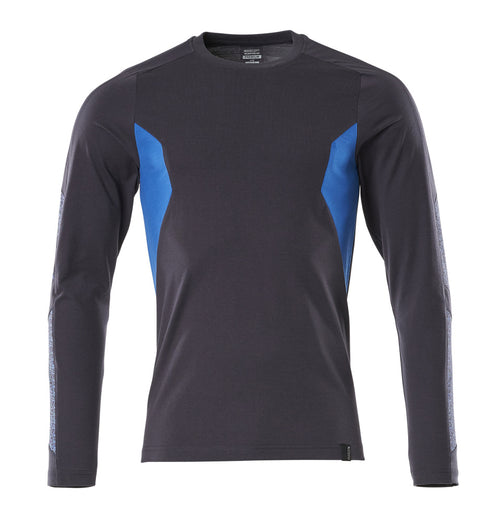 MASCOT® ACCELERATE 18381-959 – Camiseta, manga larga - azul marino oscuro/azul celeste