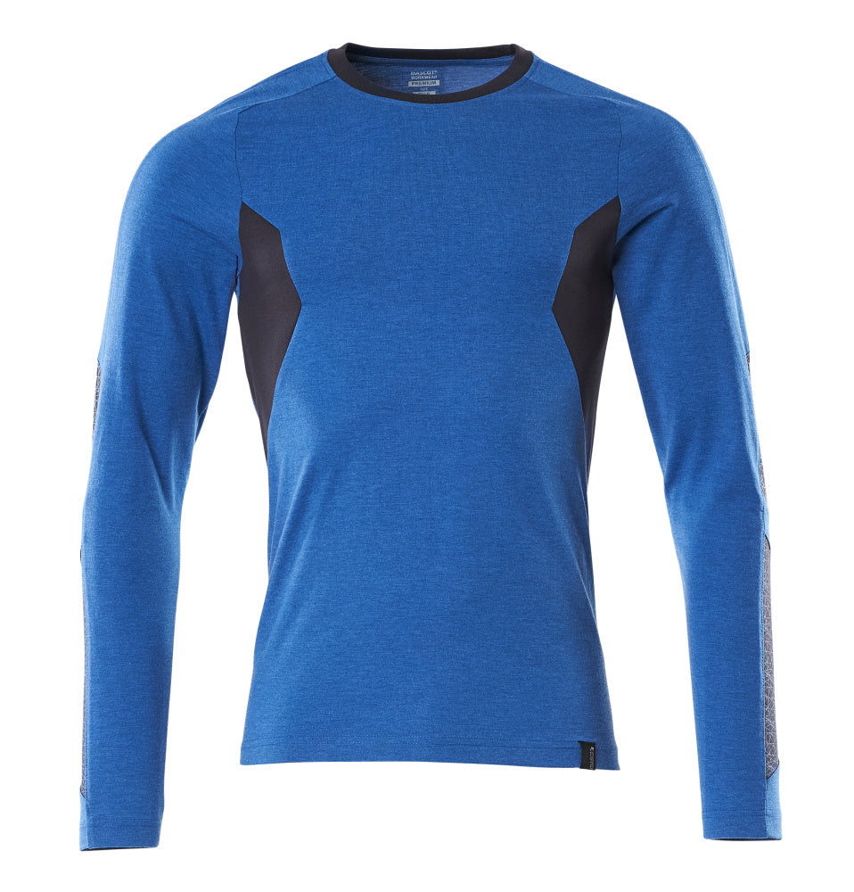 MASCOT® ACCELERATE 18381-959 – Camiseta, manga larga - azul celeste/azul marino oscuro