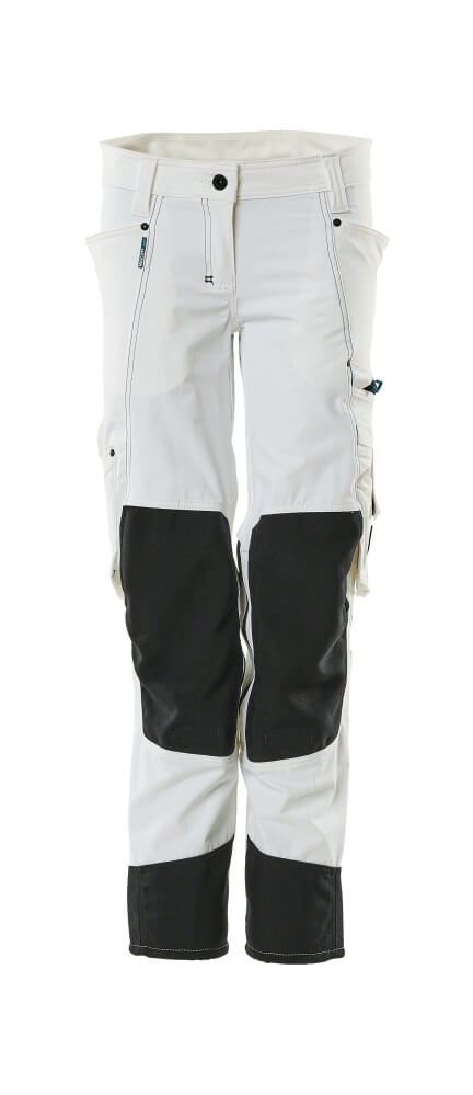 MASCOT® ADVANCED 18388-311 – Pantalones con bolsillos para rodilleras - blanco