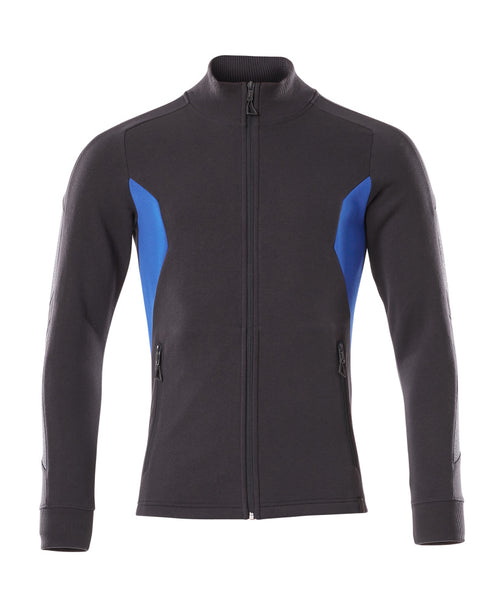 MASCOT® ACCELERATE 18484-962 – Sudadera con cremallera - azul marino oscuro/azul celeste
