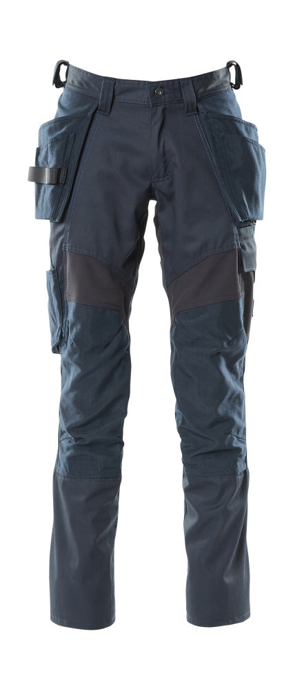 MASCOT® ACCELERATE 18531-442 – Pantalones con bolsillos colgantes - azul marino oscuro