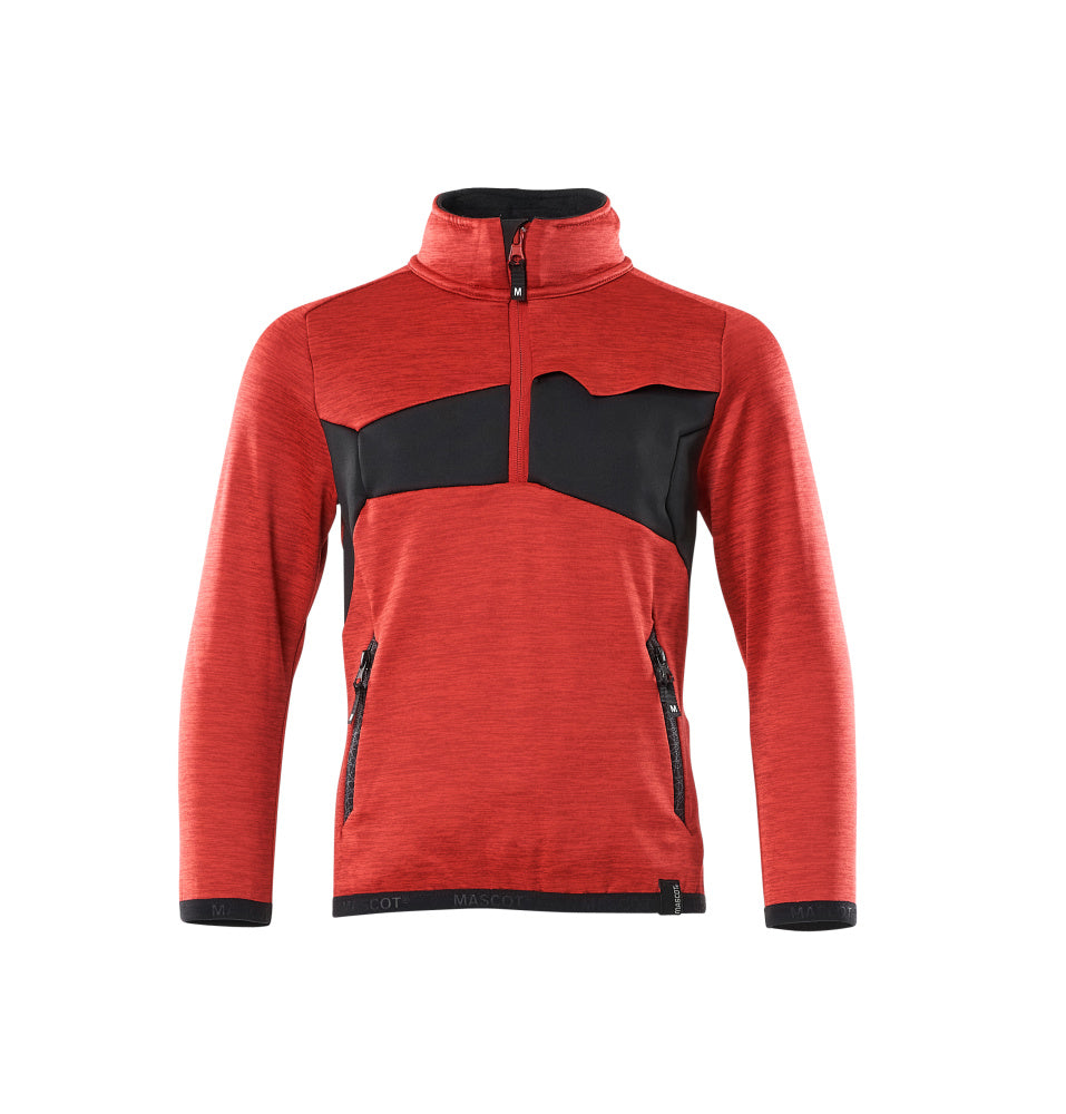 MASCOT® ACCELERATE 18903-316 – Jersey polar para niños - rojo tráfico/negro