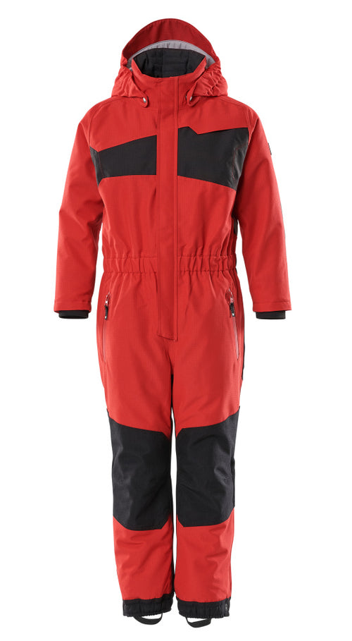 MASCOT® ACCELERATE 18919-231 – Traje de cuerpo entero para niños - rojo tráfico/negro