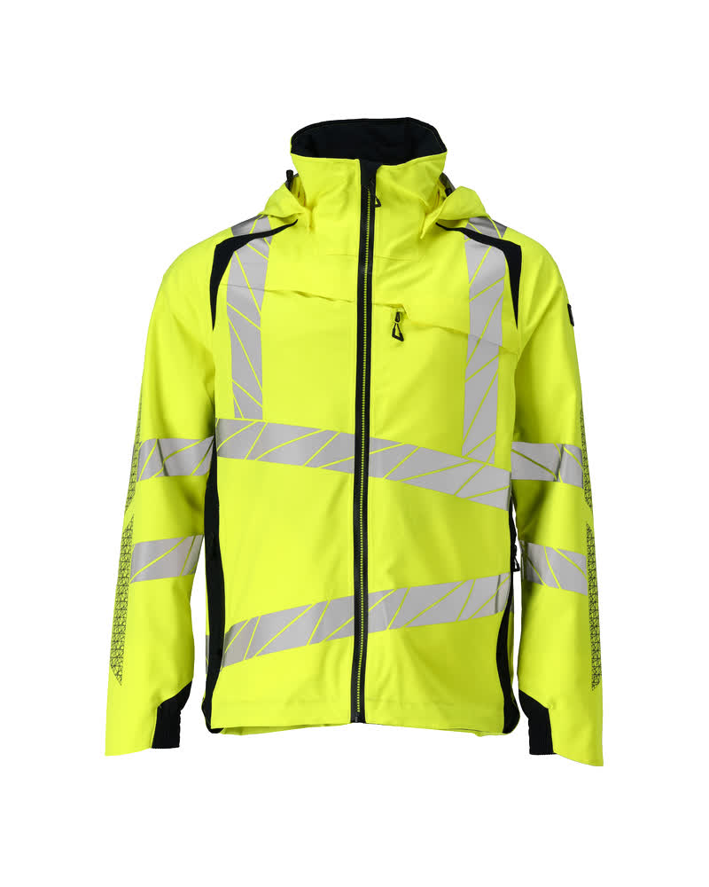 MASCOT® ACCELERATE SAFE 19001-449 – Chaqueta con forro exterior - amarillo de alta vis./azul marino oscuro