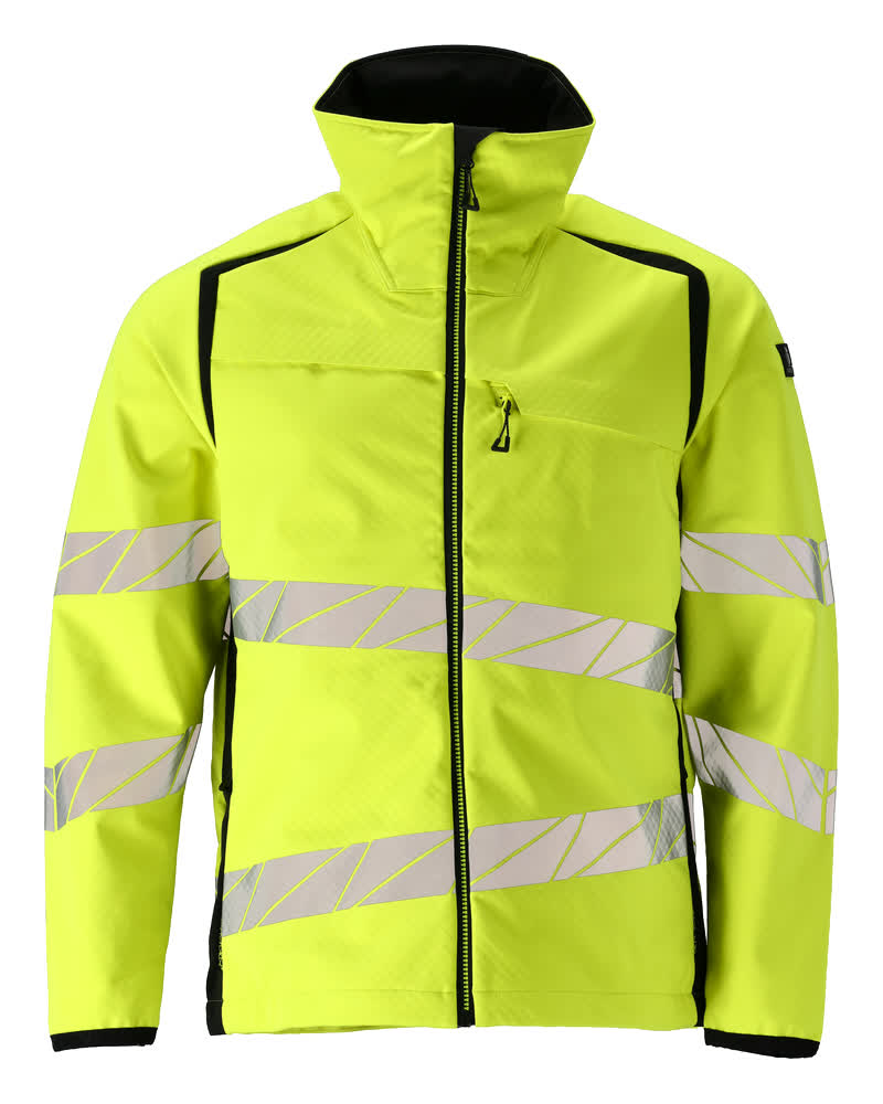 MASCOT® ACCELERATE SAFE 19002-143 – Chaqueta Softshell - amarillo de alta vis./negro