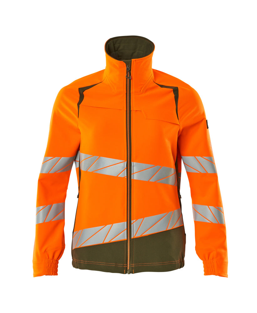 MASCOT® ACCELERATE SAFE 19008-511 – Chaqueta - naranja de alta vis./verde musgo