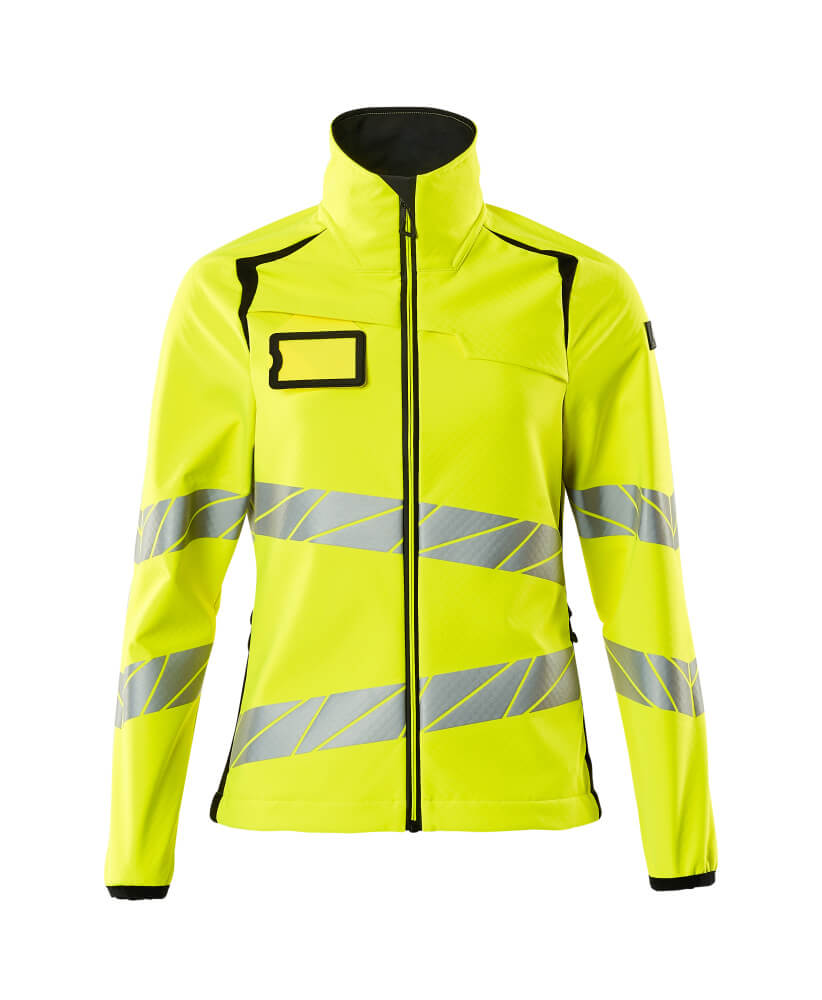MASCOT® ACCELERATE SAFE 19012-143 – Chaqueta Softshell - amarillo de alta vis./negro