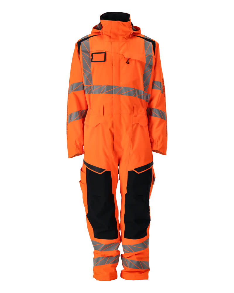 MASCOT® ACCELERATE SAFE 19019-449 – Mono de invierno - naranja de alta vis./azul marino oscuro