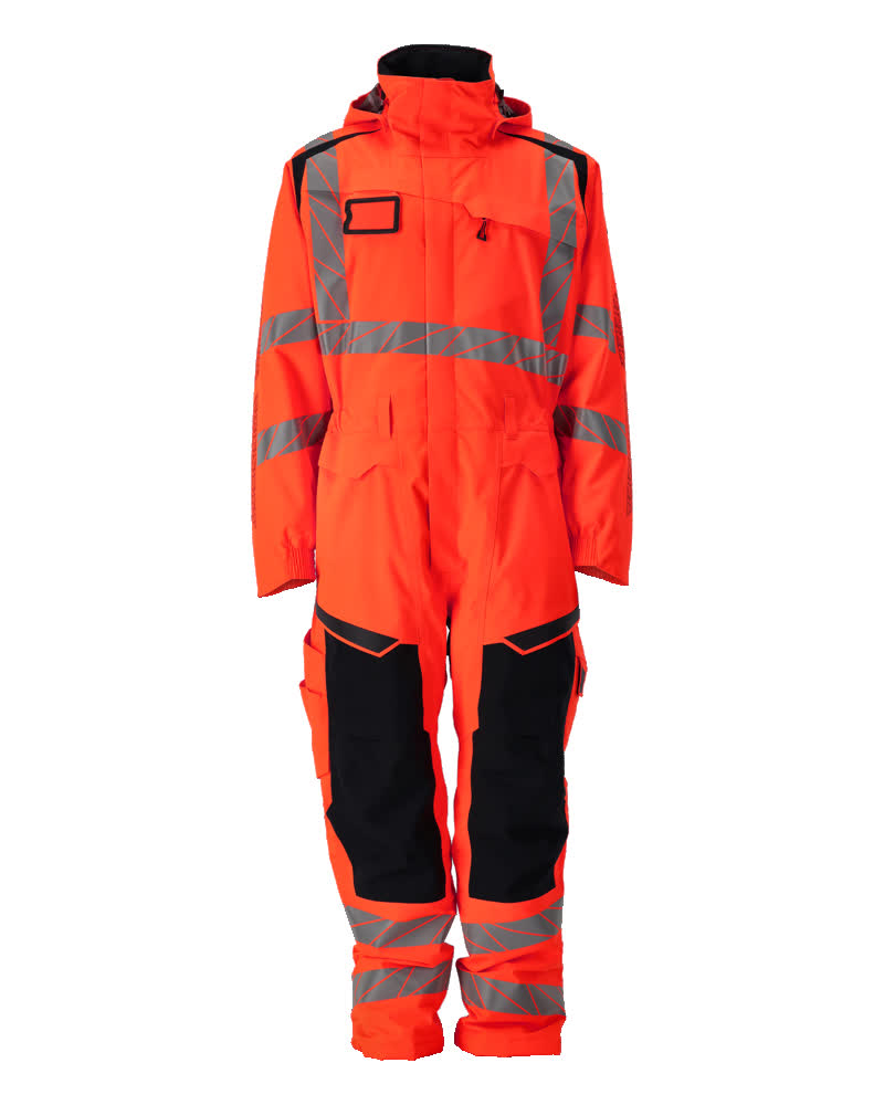 MASCOT® ACCELERATE SAFE 19019-449 – Mono de invierno - rojo de alta vis./antracita oscuro