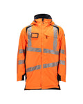 MASCOT® ACCELERATE SAFE 19030-449 – Chaqueta parka - naranja de alta vis./azul marino oscuro