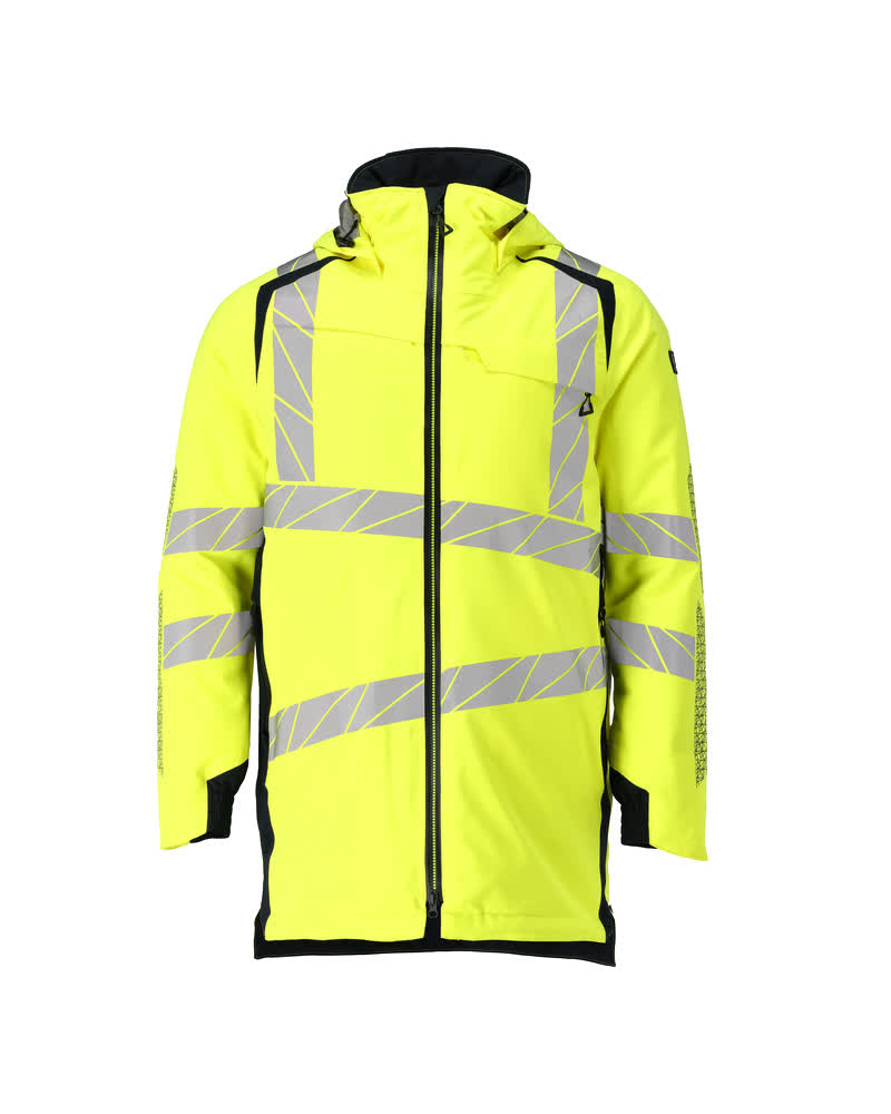 MASCOT® ACCELERATE SAFE 19030-449 – Chaqueta parka - amarillo de alta vis./azul marino oscuro