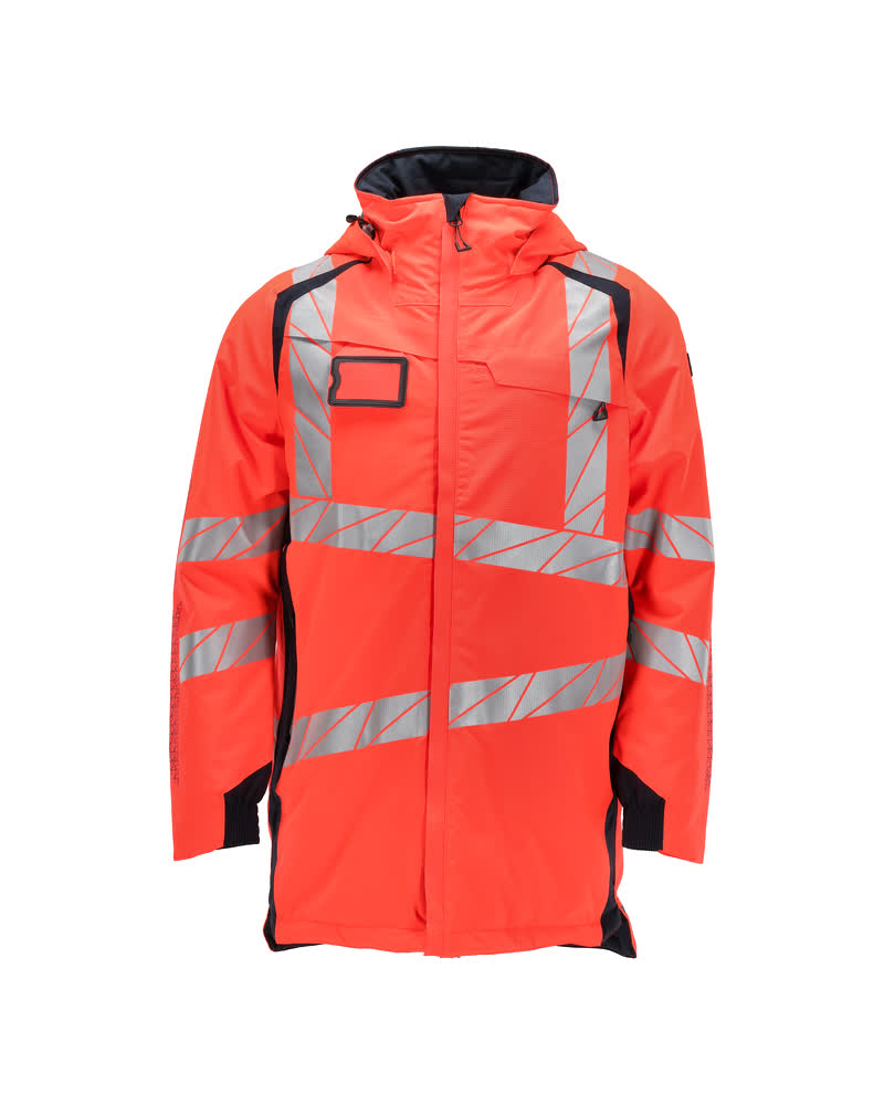 MASCOT® ACCELERATE SAFE 19030-449 – Chaqueta parka - rojo de alta vis./azul marino oscuro