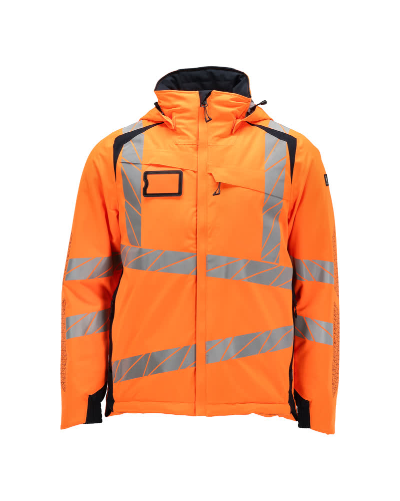 MASCOT® ACCELERATE SAFE 19035-449 – Chaqueta de invierno - naranja de alta vis./azul marino oscuro
