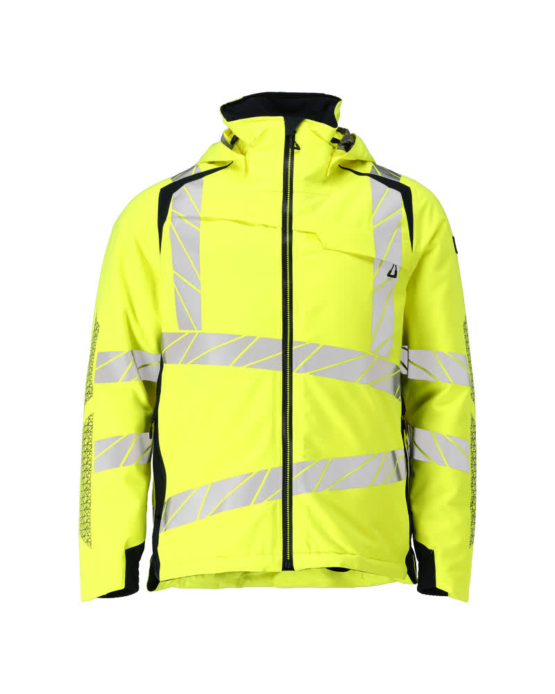 MASCOT® ACCELERATE SAFE 19035-449 – Chaqueta de invierno - amarillo de alta vis./azul marino oscuro