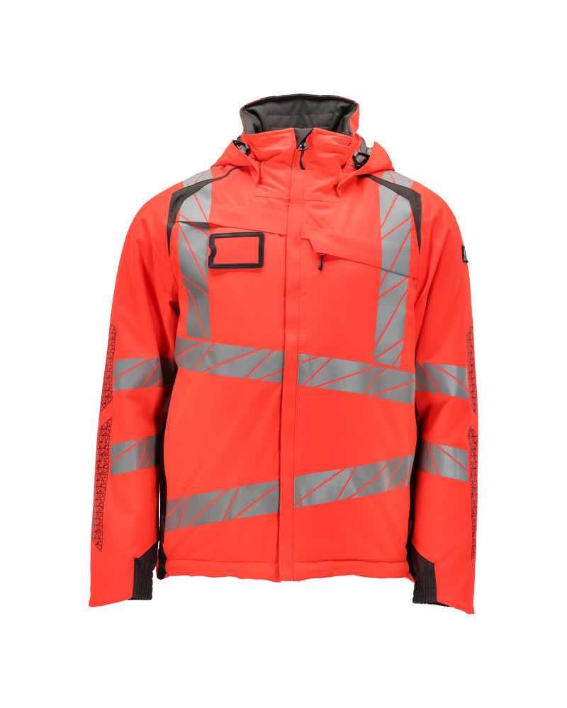 MASCOT® ACCELERATE SAFE 19035-449 – Chaqueta de invierno - rojo de alta vis./antracita oscuro