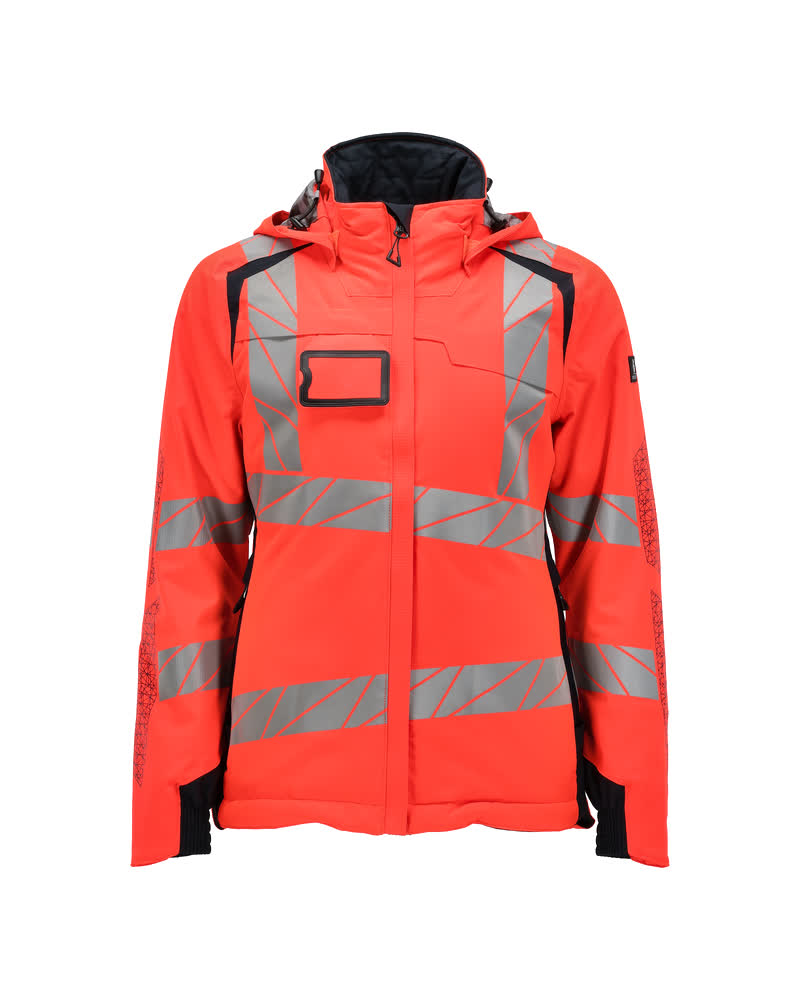 MASCOT® ACCELERATE SAFE 19045-449 – Chaqueta de invierno - rojo de alta vis./azul marino oscuro