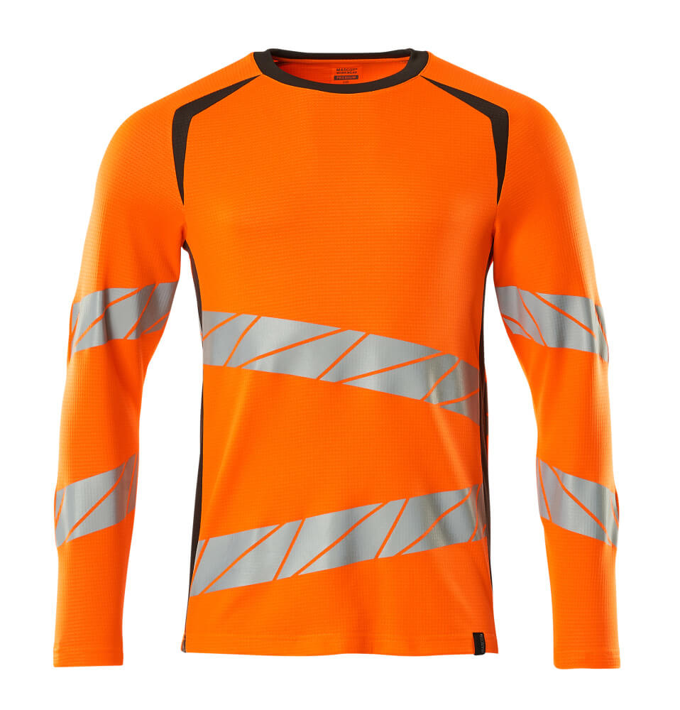 MASCOT® ACCELERATE SAFE 19081-771 – Camiseta, manga larga - naranja de alta vis./antracita oscuro