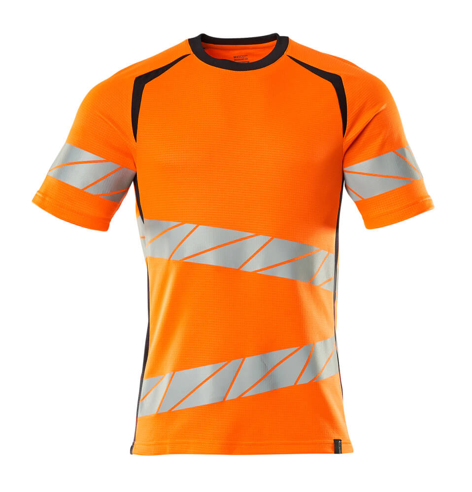 MASCOT® ACCELERATE SAFE 19082-771 – Camiseta - naranja de alta vis./azul marino oscuro